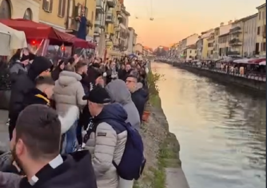 NAVIJAČI PARTIZANA OKUPIRALI MILANO Gradom mode se ori pesma „grobara“ (VIDEO)