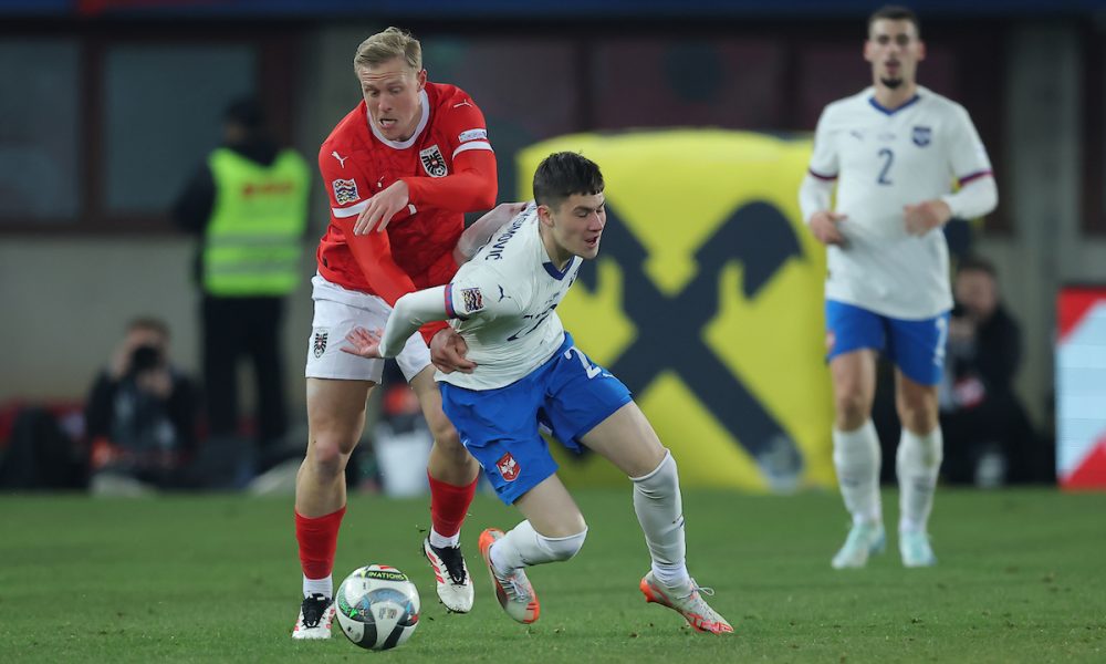 Andrija Maksimović na utakmici protiv Austrije (Foto: Starsport)