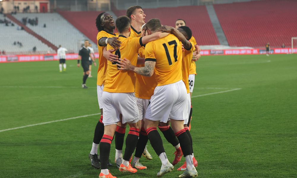 Fudbaleri Crvene zvezde slave gol protiv Spartaka (Foto: Starsport)