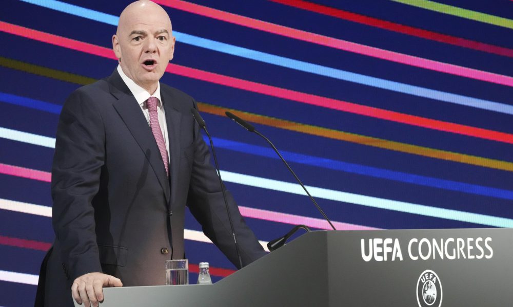 Đani Infantino na kongresu u Beogradu (Foto: Beta/AP)