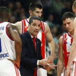 Janis Sferopulos sa košarkašima Crvene zvezde (Foto: Starsport)