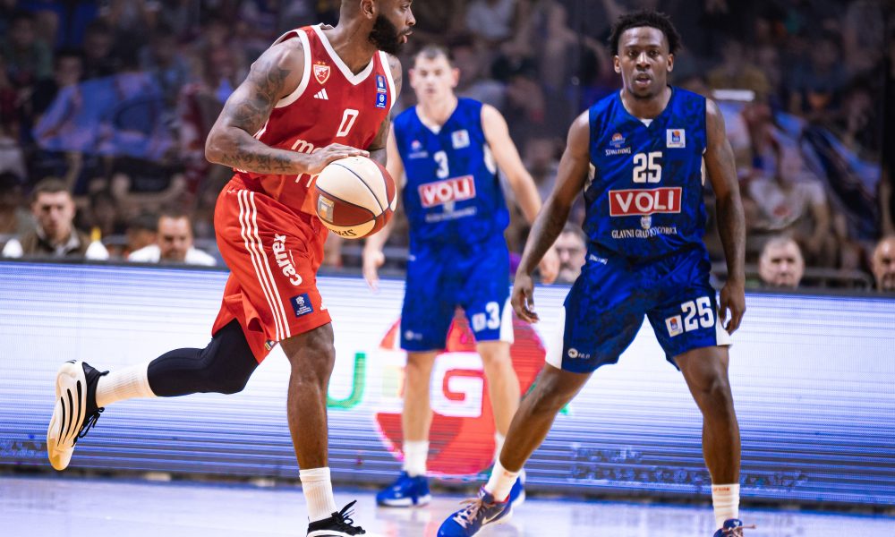 Momenat sa utakmice Budućnost - Crvena zvezda (Foto: ABA liga/Budućnost Voli/Filip Roganović)