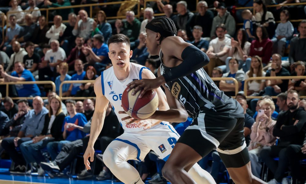 Momenat sa utakmice Spartak - Partizan (Foto: ABA liga/Spartak Office Shoes/Aleksandar Secerov)