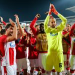Fudbaleri Crvene zvezde posle utakmice sa Suduvom (Foto: Starsport)