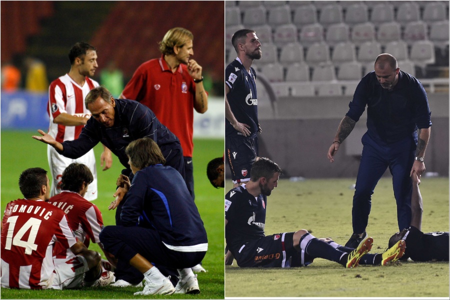 Fudbaleri Crvene zvezde posle eliminacije od Apoela i Omonije (Foto: Starsport)